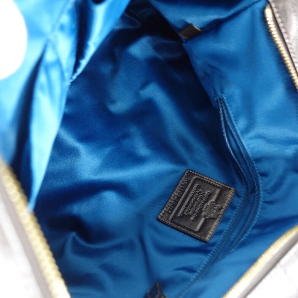 VINTAGE‎ Coach Bag Brown Leather Shoulder Lizard Chain RARE 70TH ANNIVERSARY - Picture 12 of 16